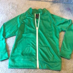 Green jogger jacket size Medium child
